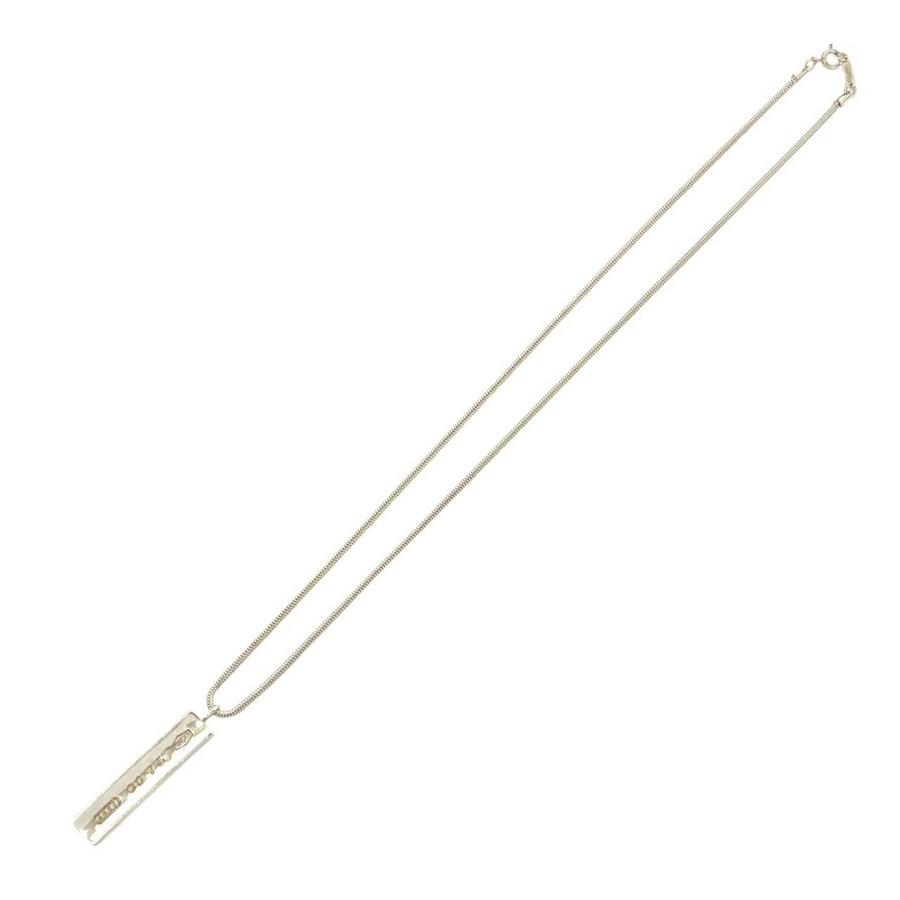 TIFFANY&Co. Tiffany Vintage 1837 Narrow Bar Necklace, Sterling Silver 925 Pen...